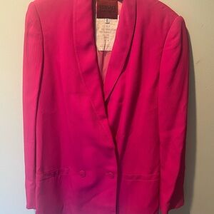 Versace Women's Vibrant Pink Blazer